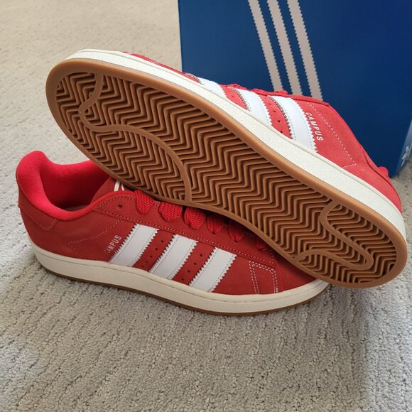 Size 12 - Adidas Campus 00s Better Scarlet Cloud White - H03474 - AUTHENTIC NEW! - Picture 3 of 10